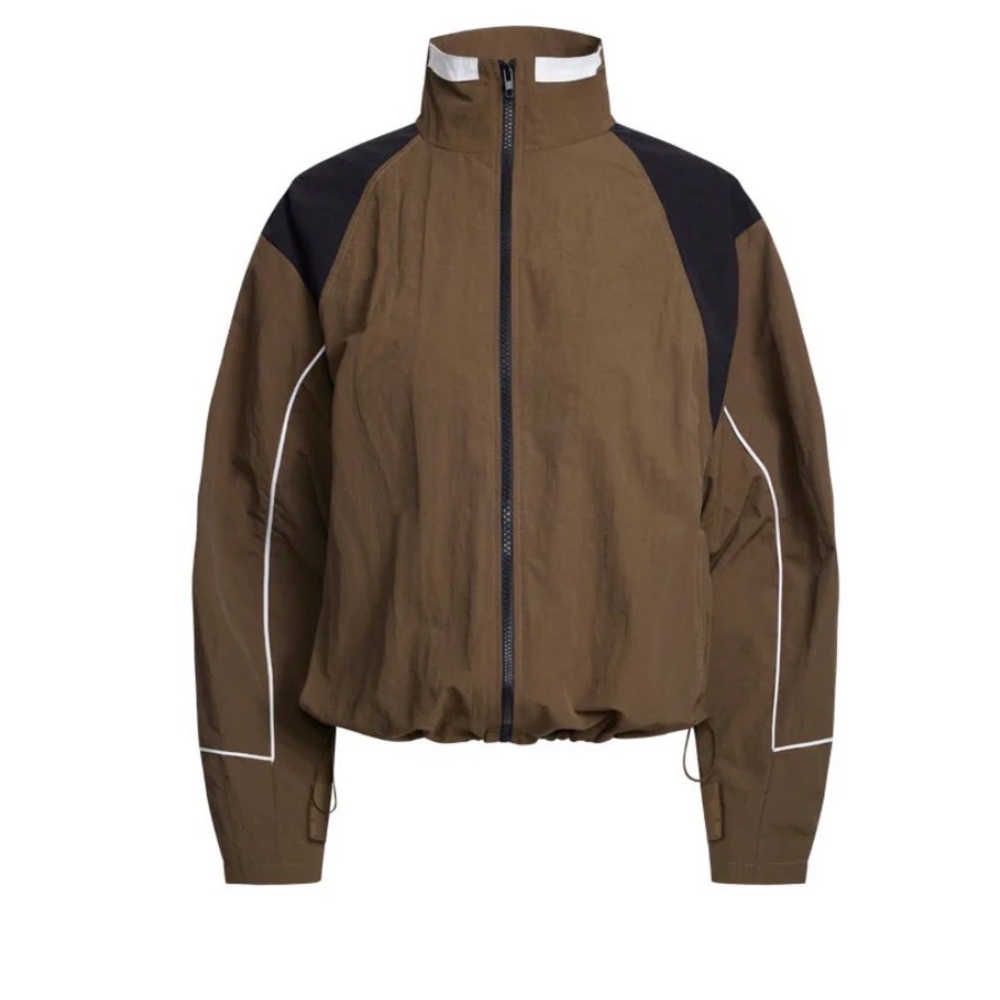 Lioness Olive Brown Windbreaker with Black Contrast - SHORELINE WINDBREAKER